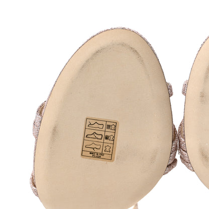 Jimmy Choo Crystal Thaia 100 Sandal 37.5 Ballet Pink 8 of 11