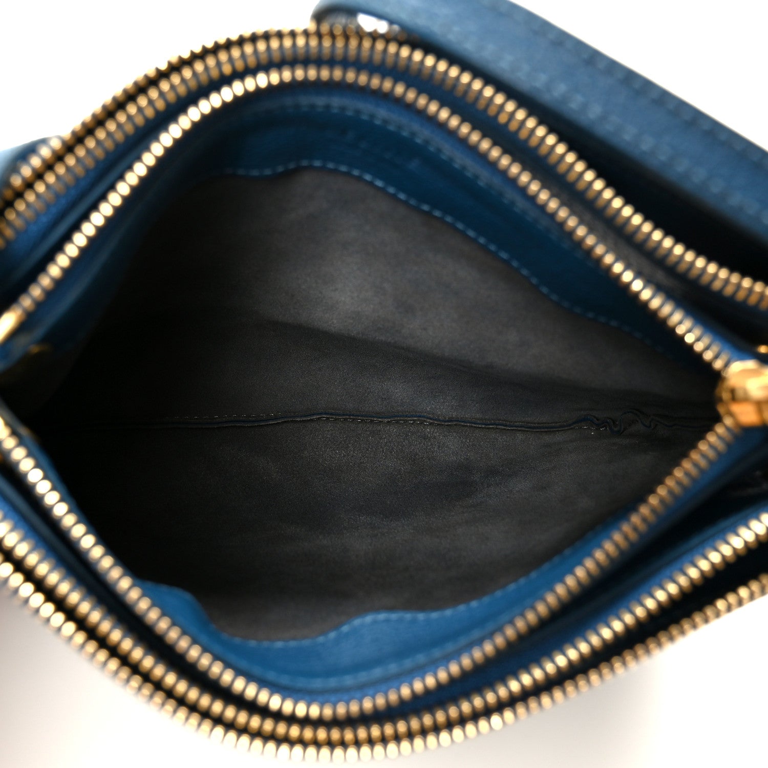 Celine Goatskin Small Trio Crossbody Bag Blue 1837507 – FASHIONPHILE