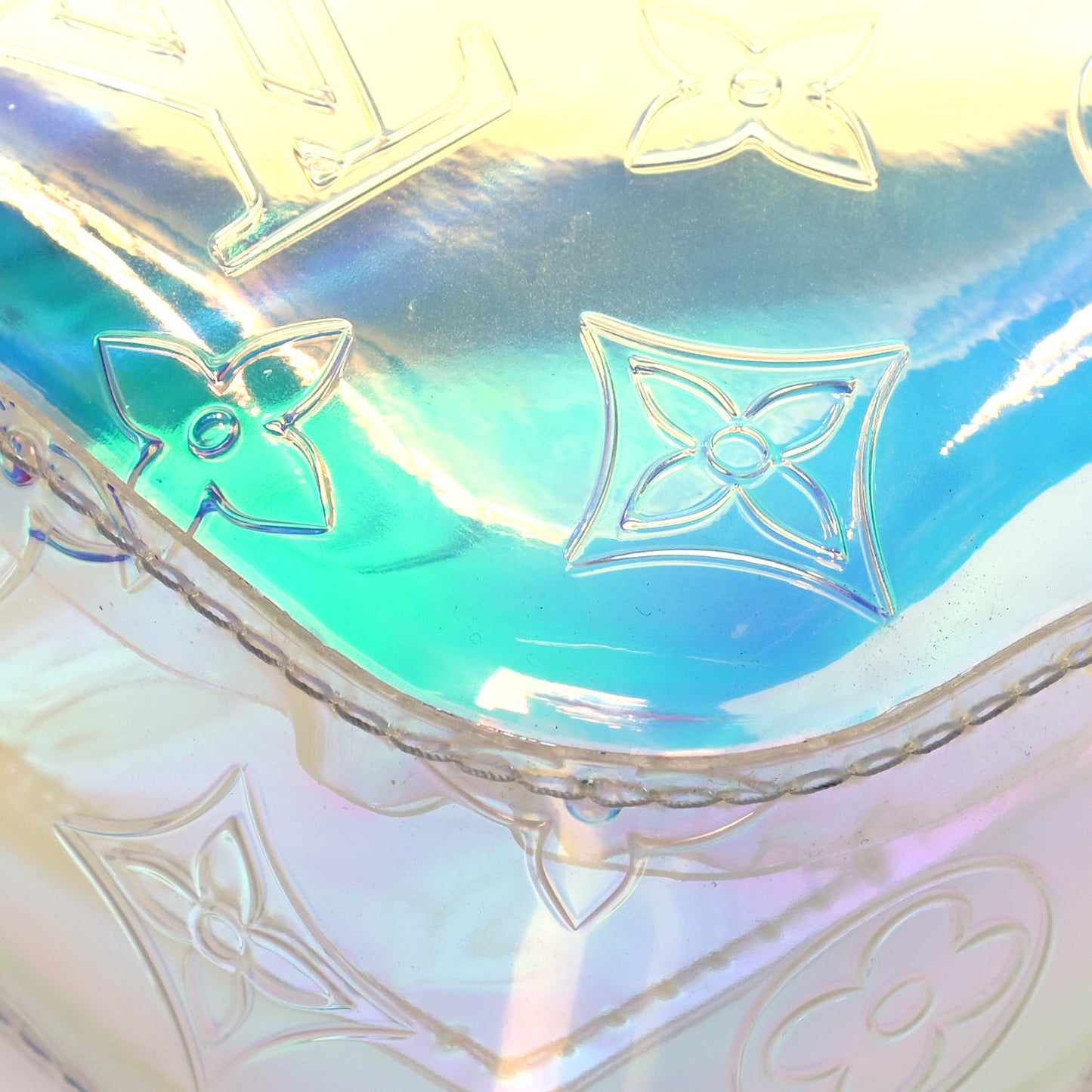 PVC Monogram Pochette Volga Iridescent Prism