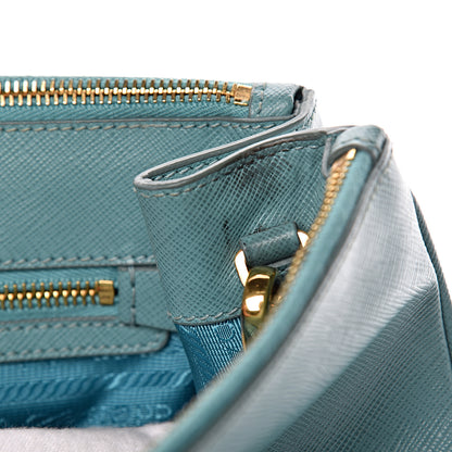 Prada Saffiano Medium Galleria Double Zip Tote Anice 14 of 17