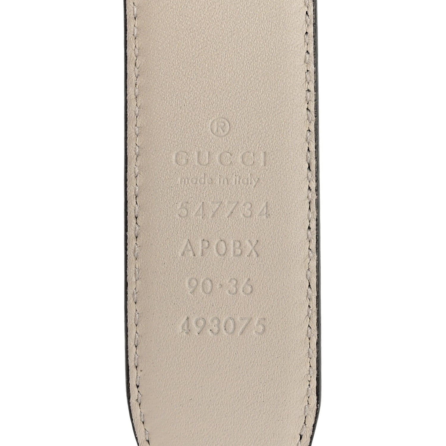 Gucci Calfskin Interlocking G Reversible Belt 90 36 Ivory 5 of 10