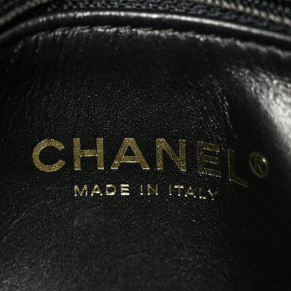Chanel Lambskin Quilted Medium Color Match Flap Black 7 of 13