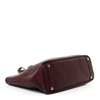 Burberry Grainy Calfskin Medium Honeybrook Tote Dark Plum 4 of 19