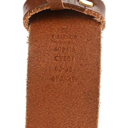 Gucci Faded Calfskin Double G 40mm Belt 80 32 Cuir 3 of 7