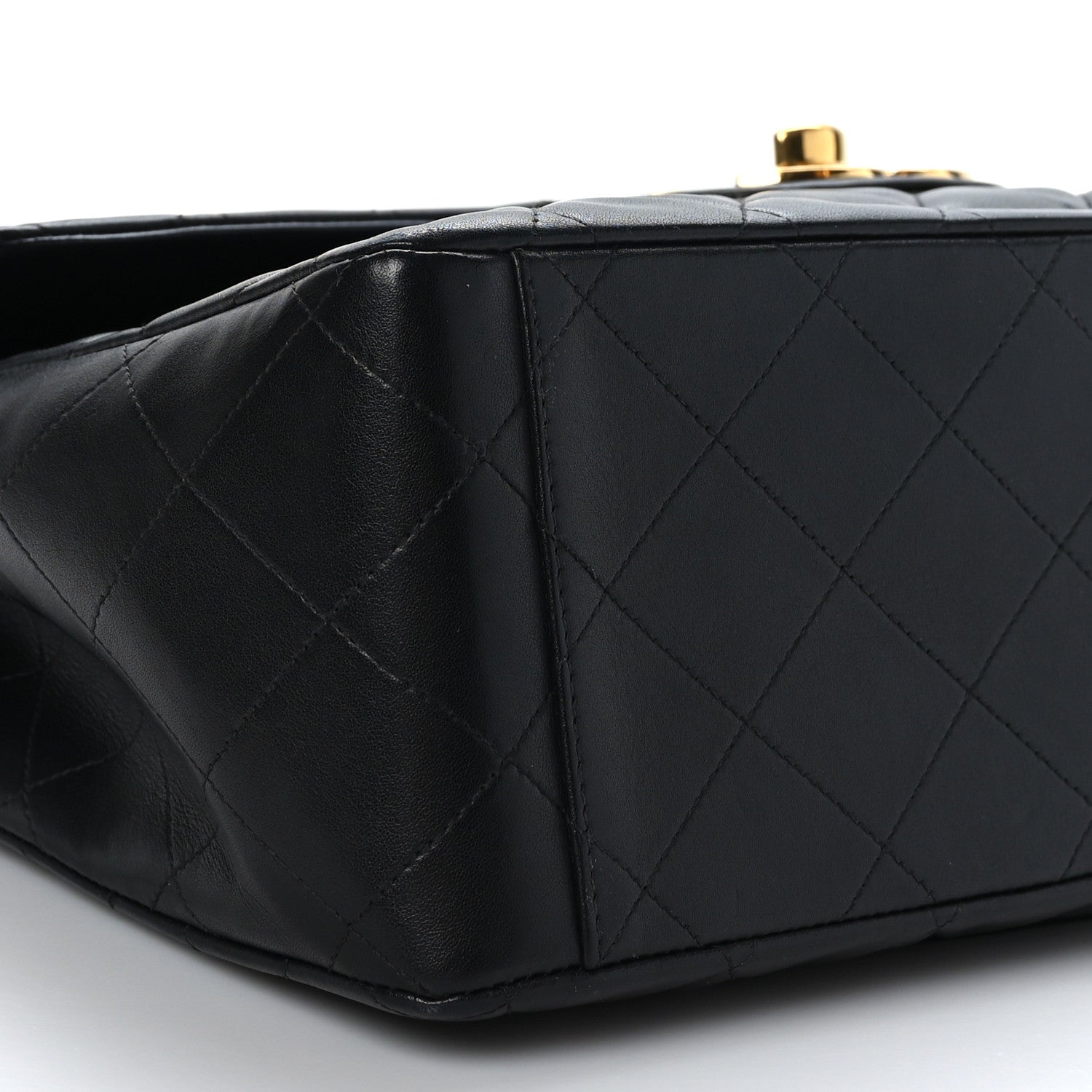 Chanel Lambskin Quilted XL Jumbo Single Flap Black 8 of 10