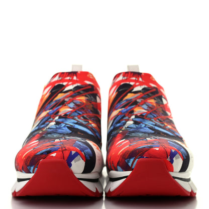 Christian Louboutin Neoprene Space Run Loubileo Donna Flat Sneakers 38 Multi 3 of 14