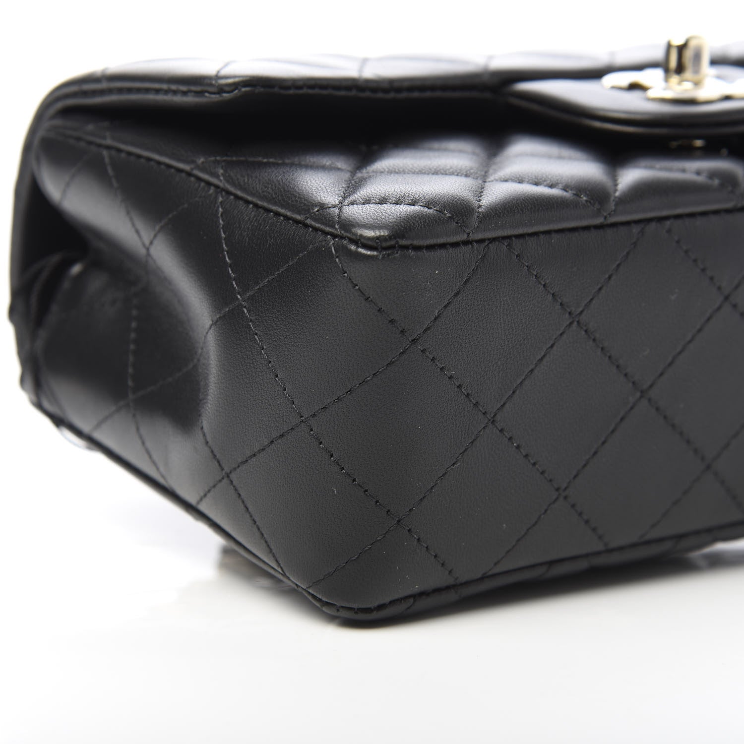 Chanel Lambskin Quilted Mini Coco Charms Rectangular Flap Black 9 of 11