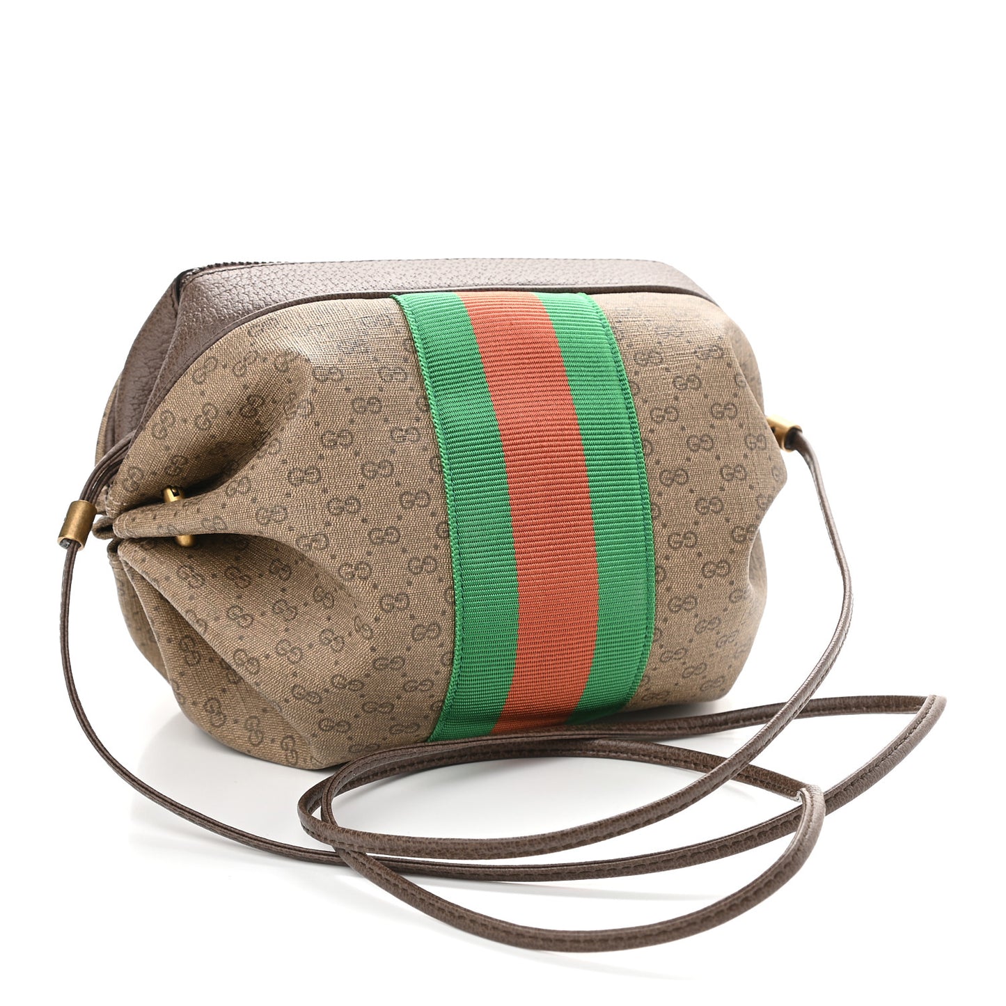 Mini Vintage GG Supreme Monogram Web Butterfly New Candy Crossbody Beige New Acero