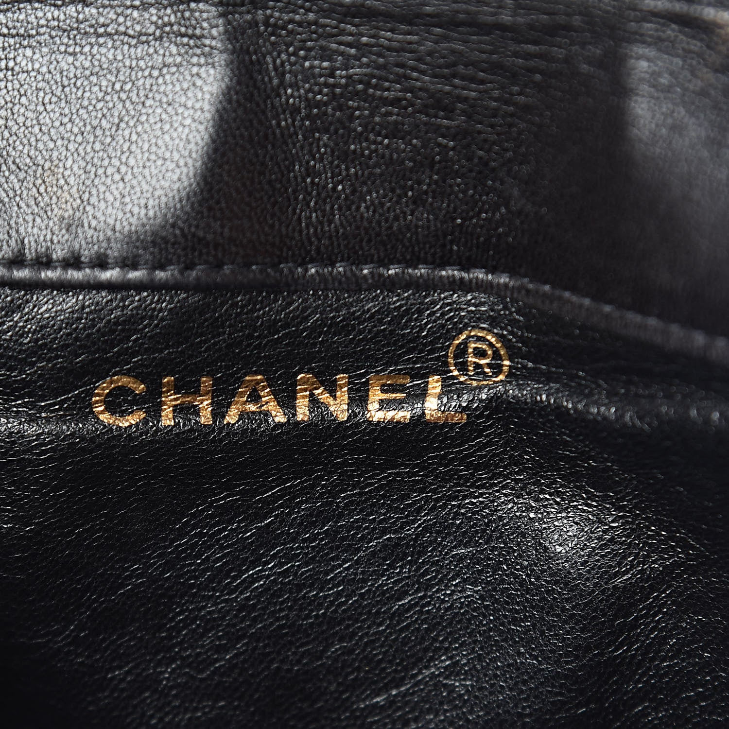 Chanel Lambskin Quilted Drawstring Backpack Black 6 of 10