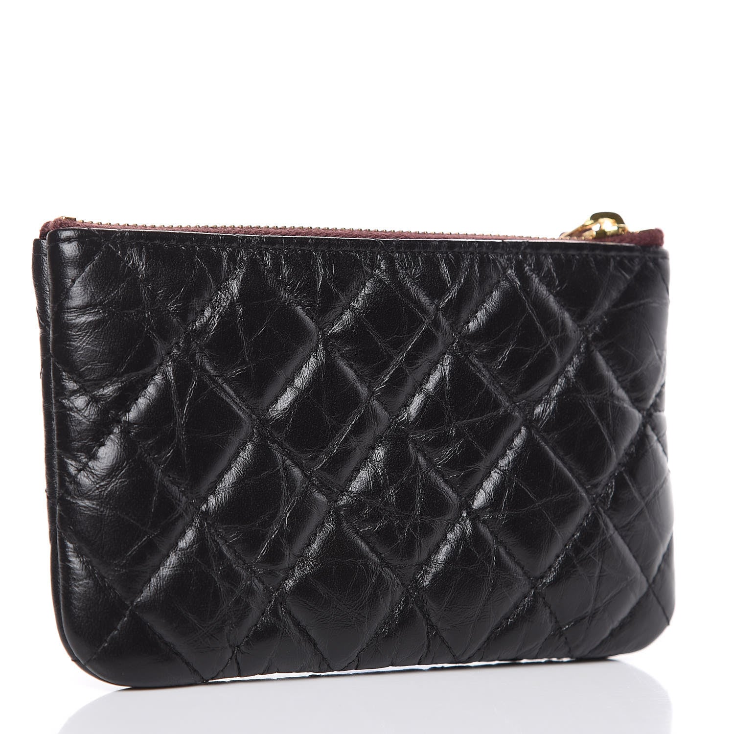 Chanel Aged Calfskin Quilted Small Reissue Cosmetic Case Black 3 of 8