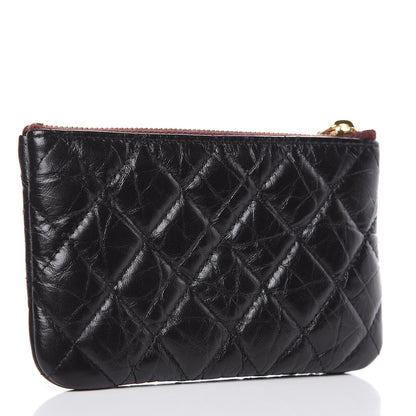 Chanel Aged Calfskin Quilted Small Reissue Cosmetic Case Black 3 of 8