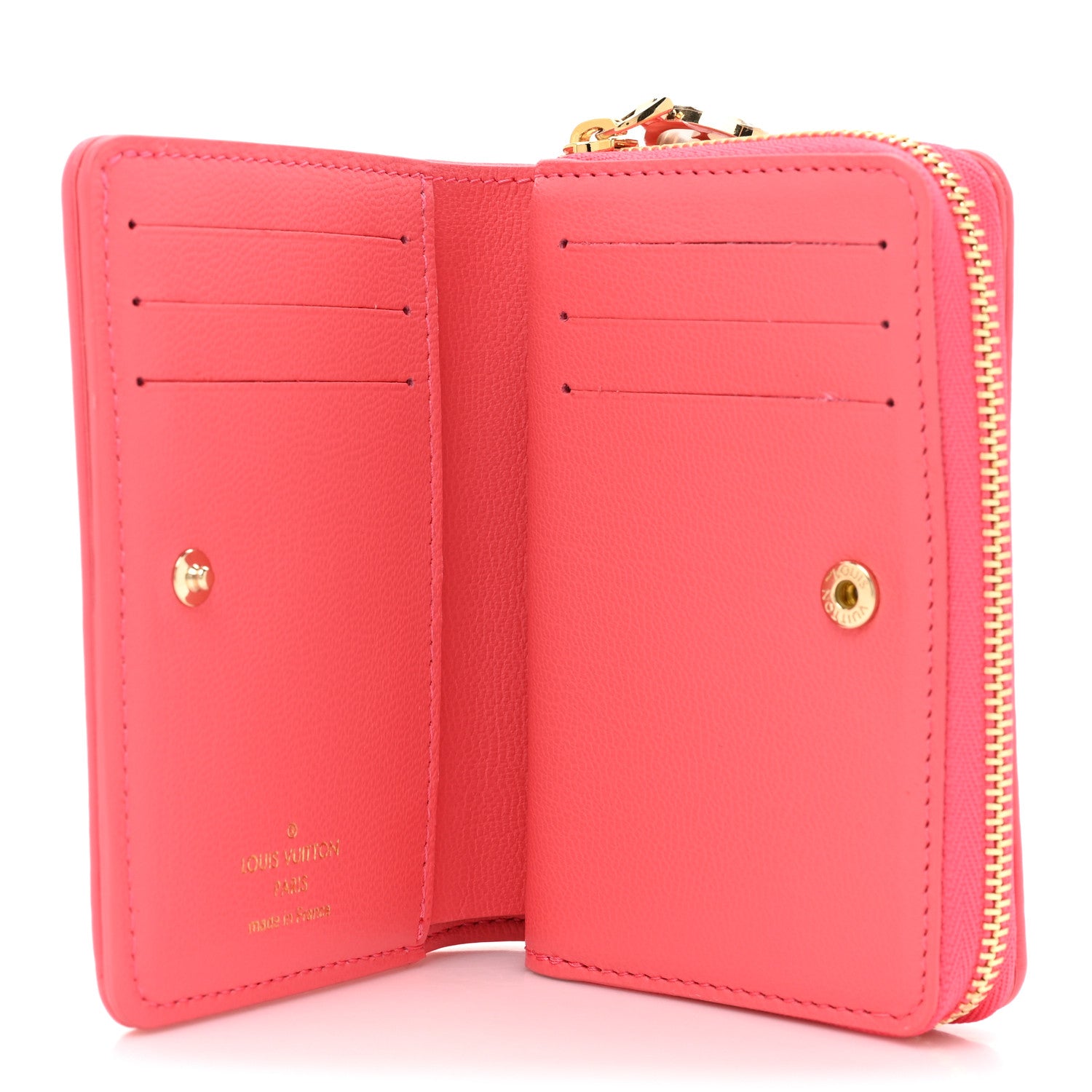 Louis Vuitton Lambskin Embossed Monogram Lou Coussin Wallet Pink 5 of 11