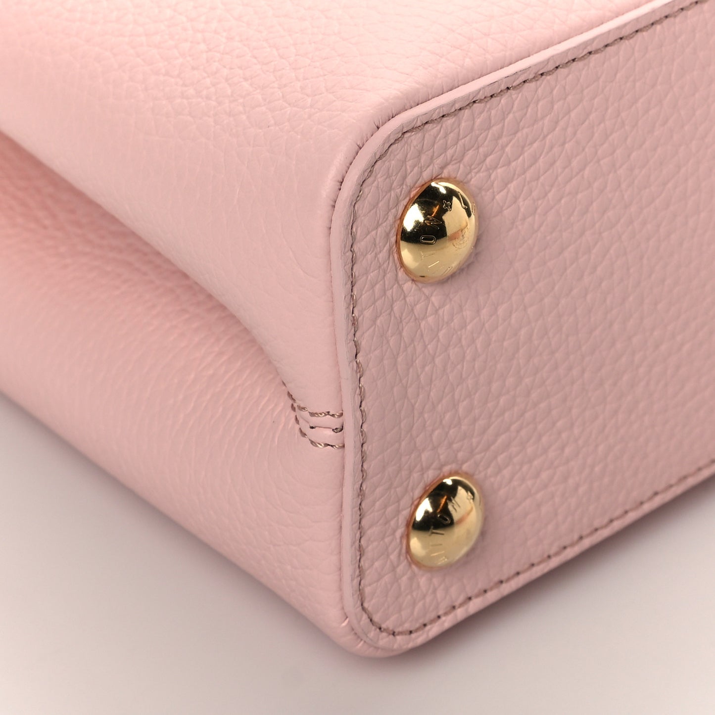 Taurillon Resin Murano Capucines BB Rose Jasmin