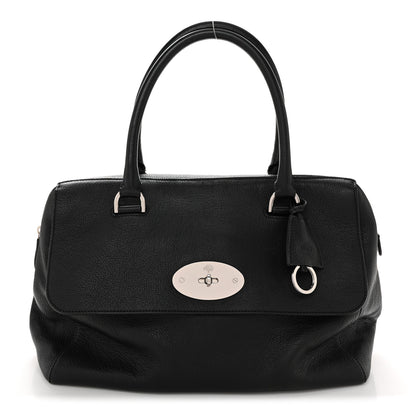 Mulberry Glossy Goatskin Medium Del Rey Satchel Black 1 of 15