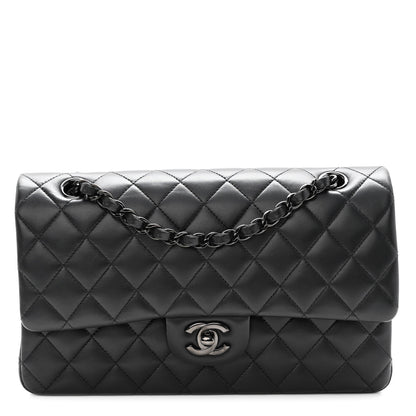 Chanel Lambskin Quilted Medium Double Flap So Black 1 of 10