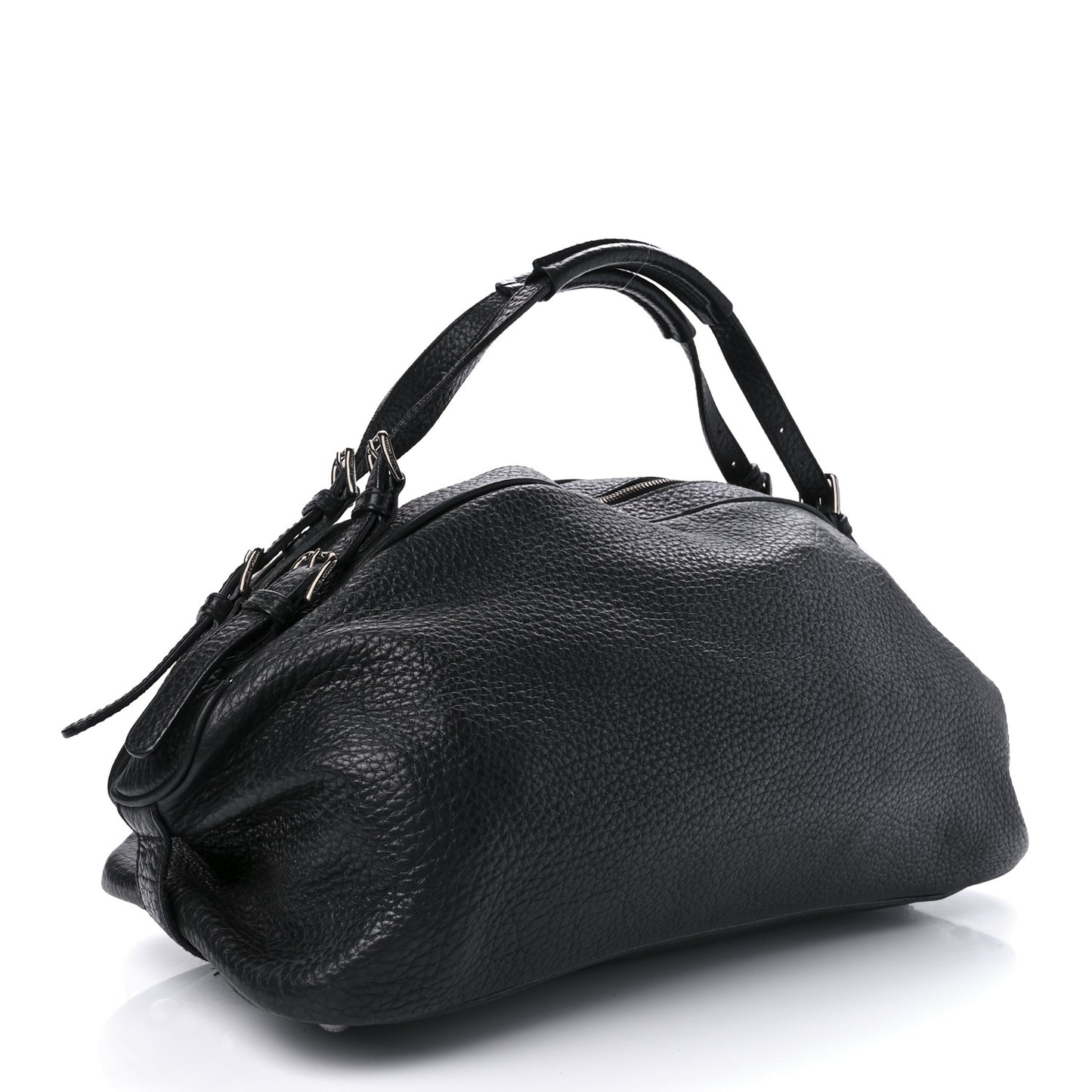 Grained Calfskin Miss Bunny Bag Black