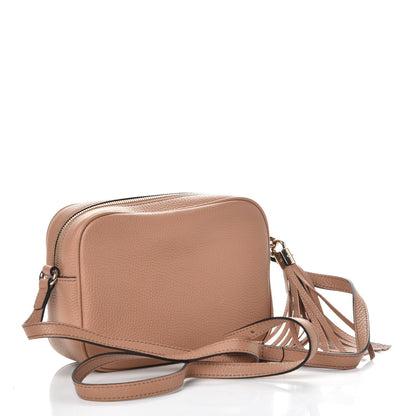 Gucci Pebbled Calfskin Small Soho Disco Bag Rose Beige 3 of 7