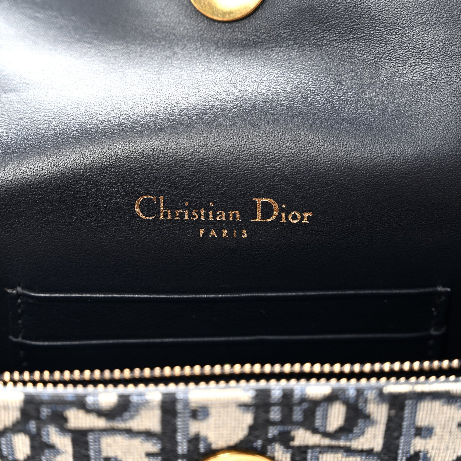 Christian Dior Oblique Saddle Belt Bag Blue 5 of 8