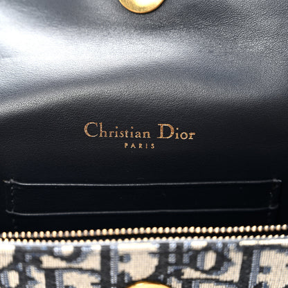 Christian Dior Oblique Saddle Belt Bag Blue 5 of 8