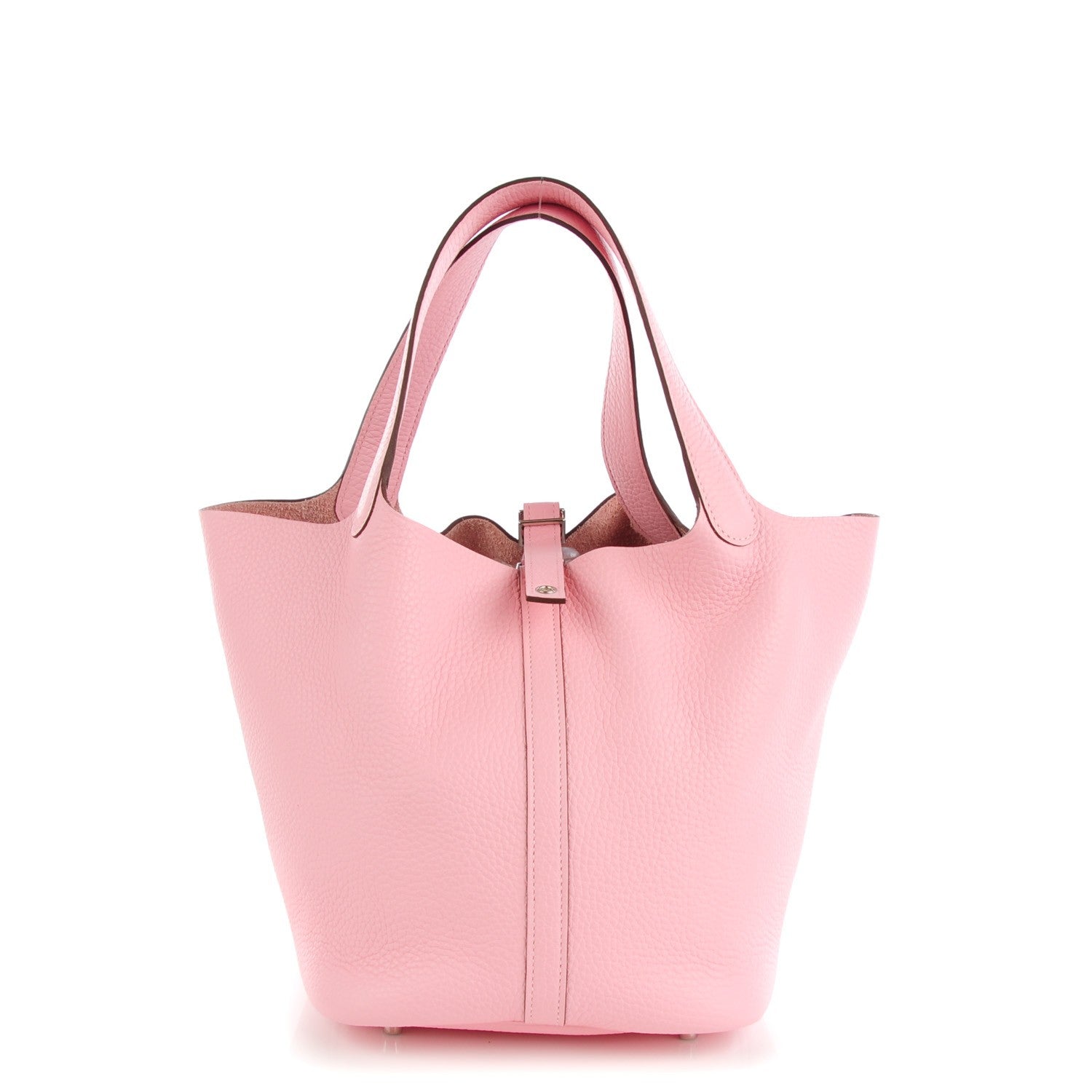 Hermes Taurillon Clemence Picotin 22 MM Rose Sakura 1 of 21