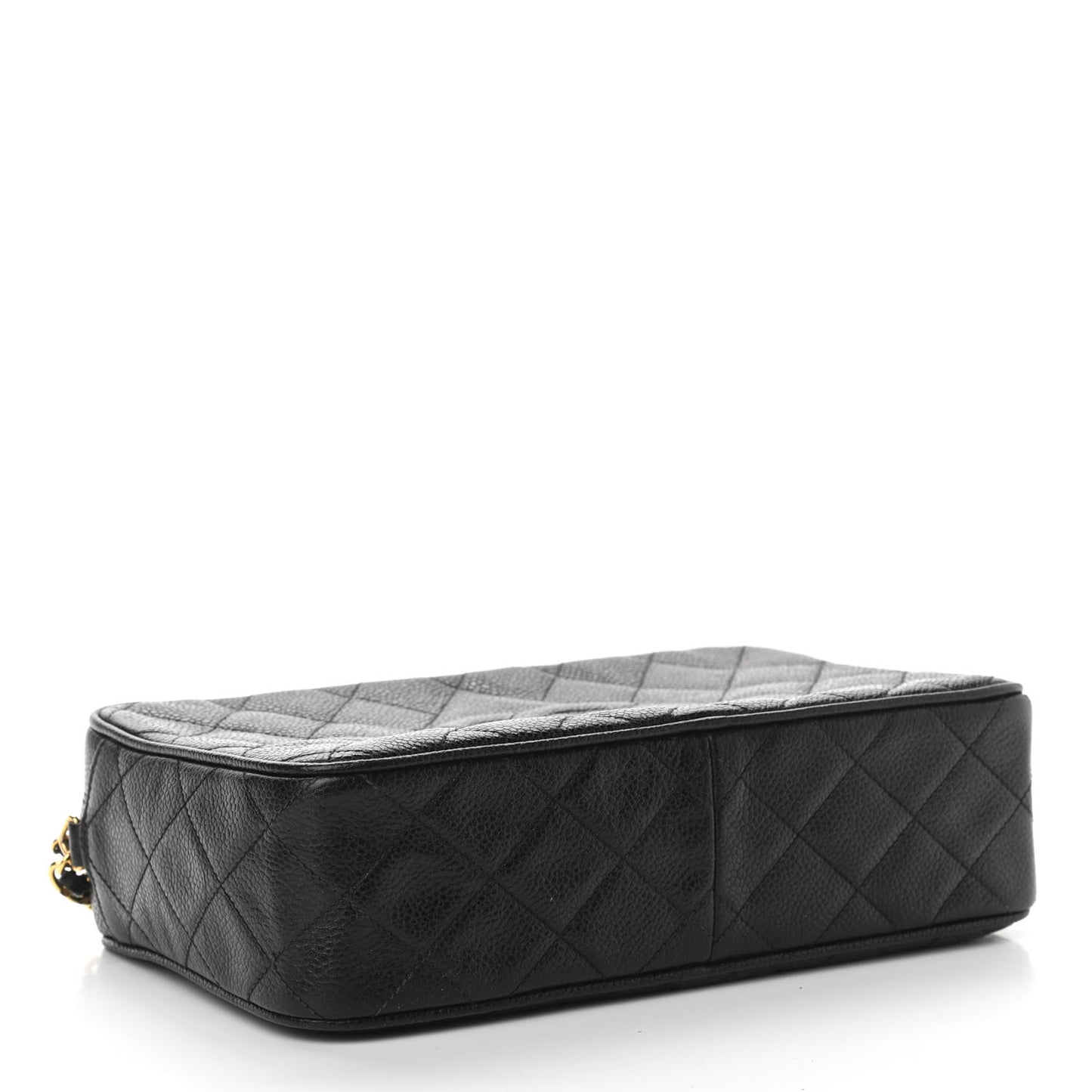 Caviar Quilted CC Camera Case Black