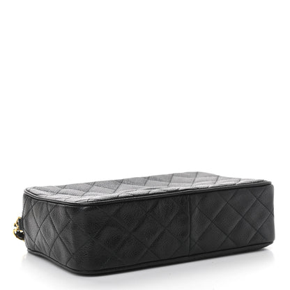 Chanel Caviar Quilted CC Camera Case Black 3 of 11