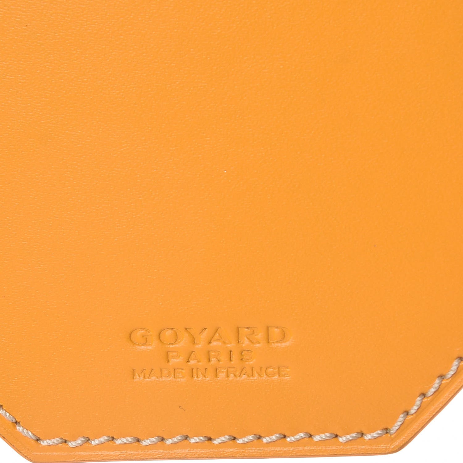 Goyard Goyardine Luggage Tag Yellow 3 of 5