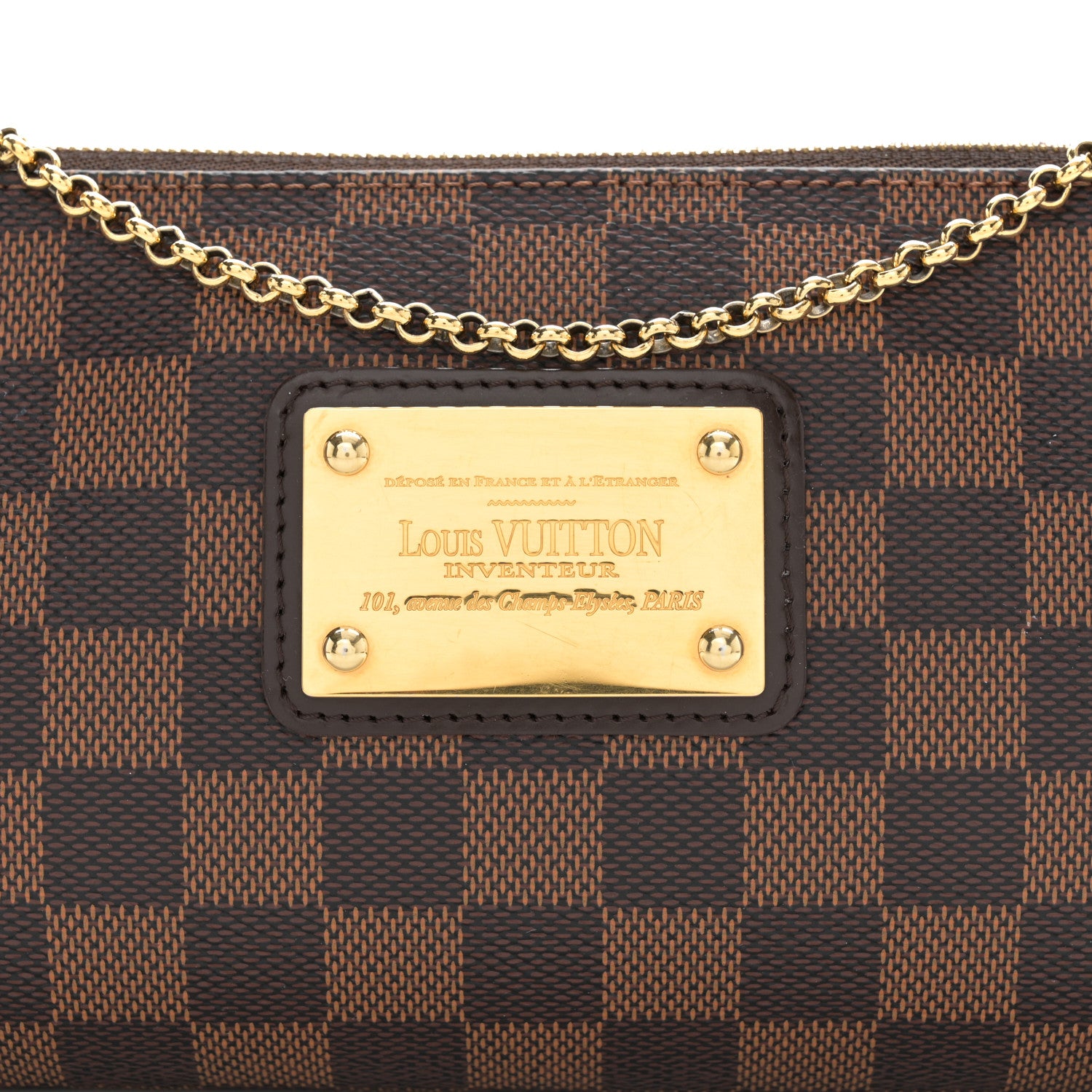 Louis Vuitton Damier Ebene Eva Clutch 8 of 10