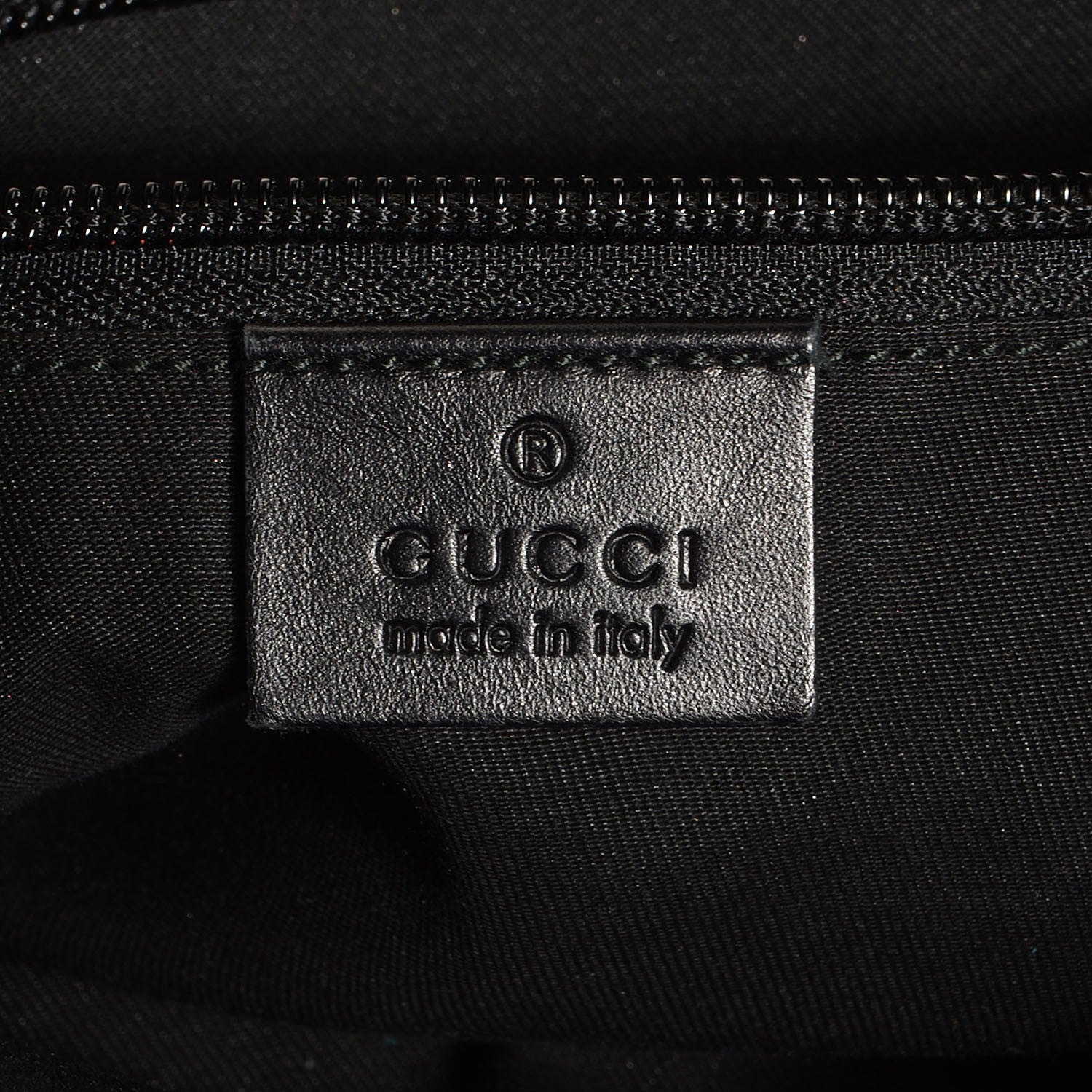Gucci Monogram Calfskin Perforated Medium Flat Messenger Bag Black 6 of 7