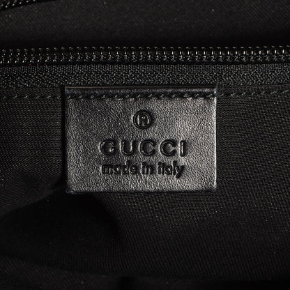 Gucci Monogram Calfskin Perforated Medium Flat Messenger Bag Black 6 of 7