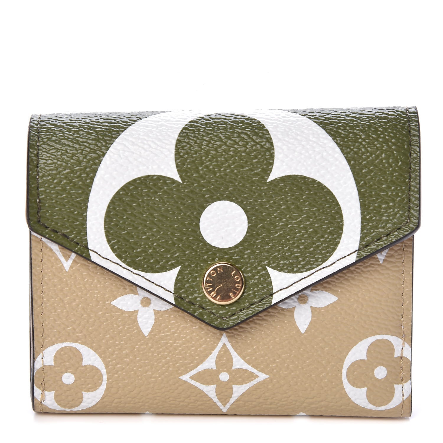 Louis Vuitton Monogram Giant Zoe Wallet Kaki 1 of 7
