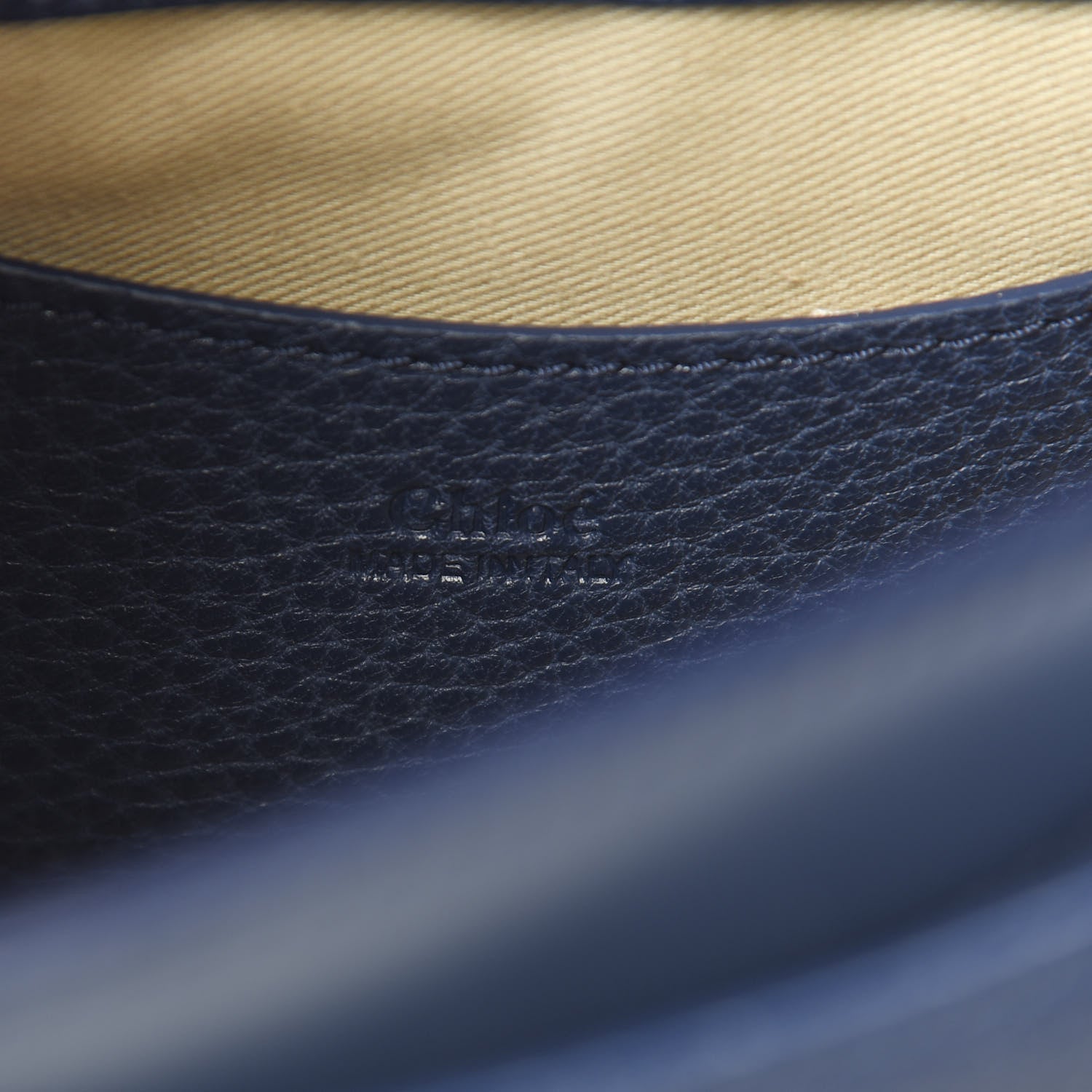 Chloe Calfskin Small Tess Bag Deep Ocean Blue 5 of 8