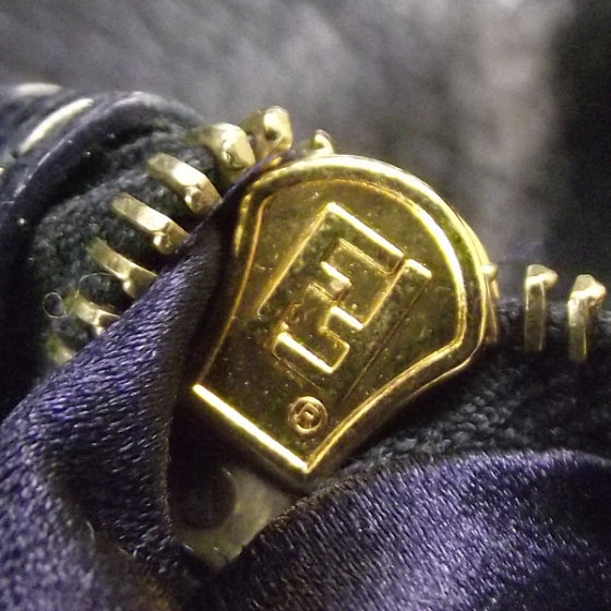 Fendi Leather Baguette Navy 8 of 11