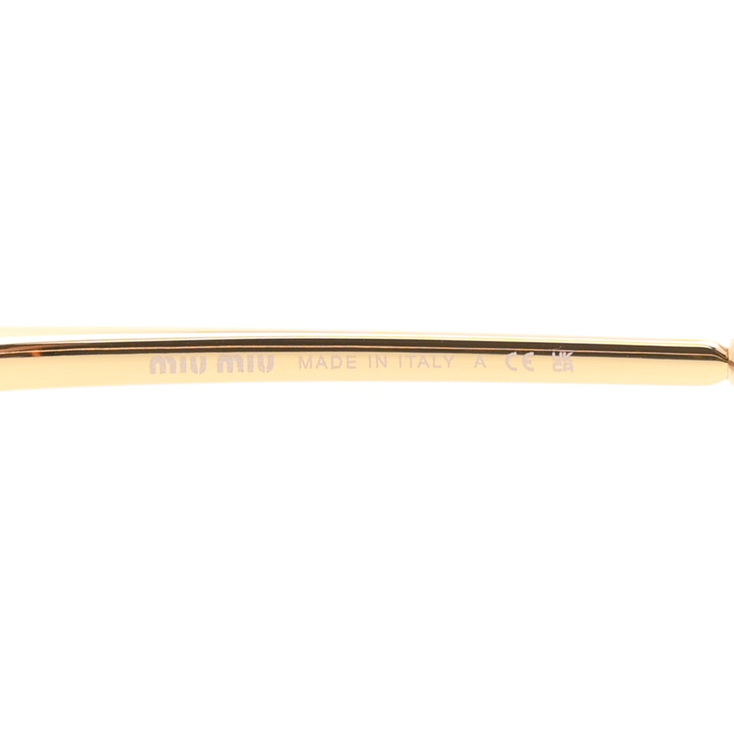 Miu Miu Metal Aube Sunglasses SMUA51 Gold 5 of 7
