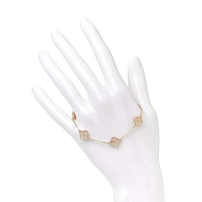 Van Cleef & Arpels 18K Rose Gold 6 Motifs Sweet Alhambra Bracelet 2 of 5