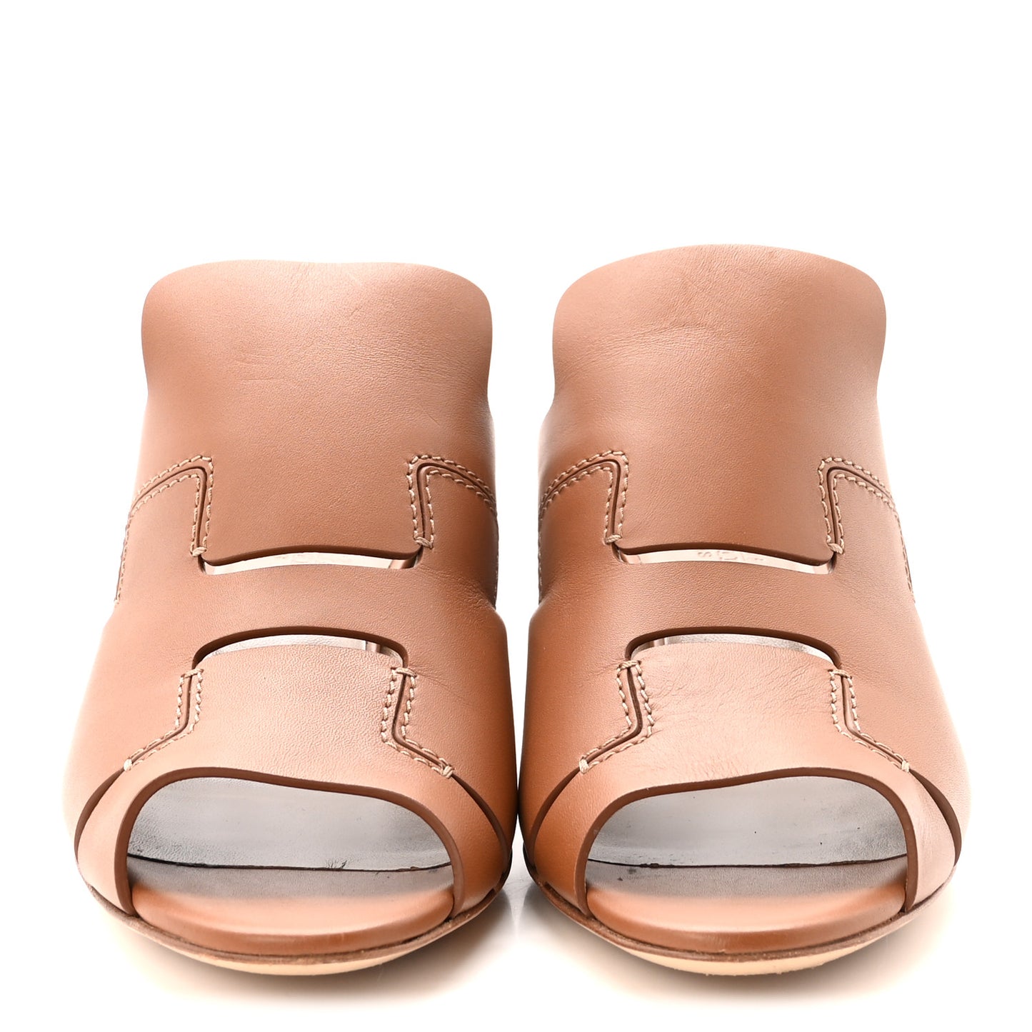Calfskin Right Mules 36 Palissandre