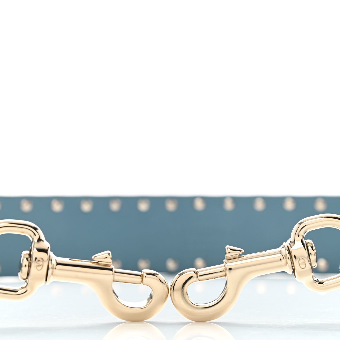 Nappa Rockstud Spike Shoulder Strap Blue