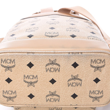 MCM Visetos Side Stud Mini Stark Backpack Beige 12 of 12