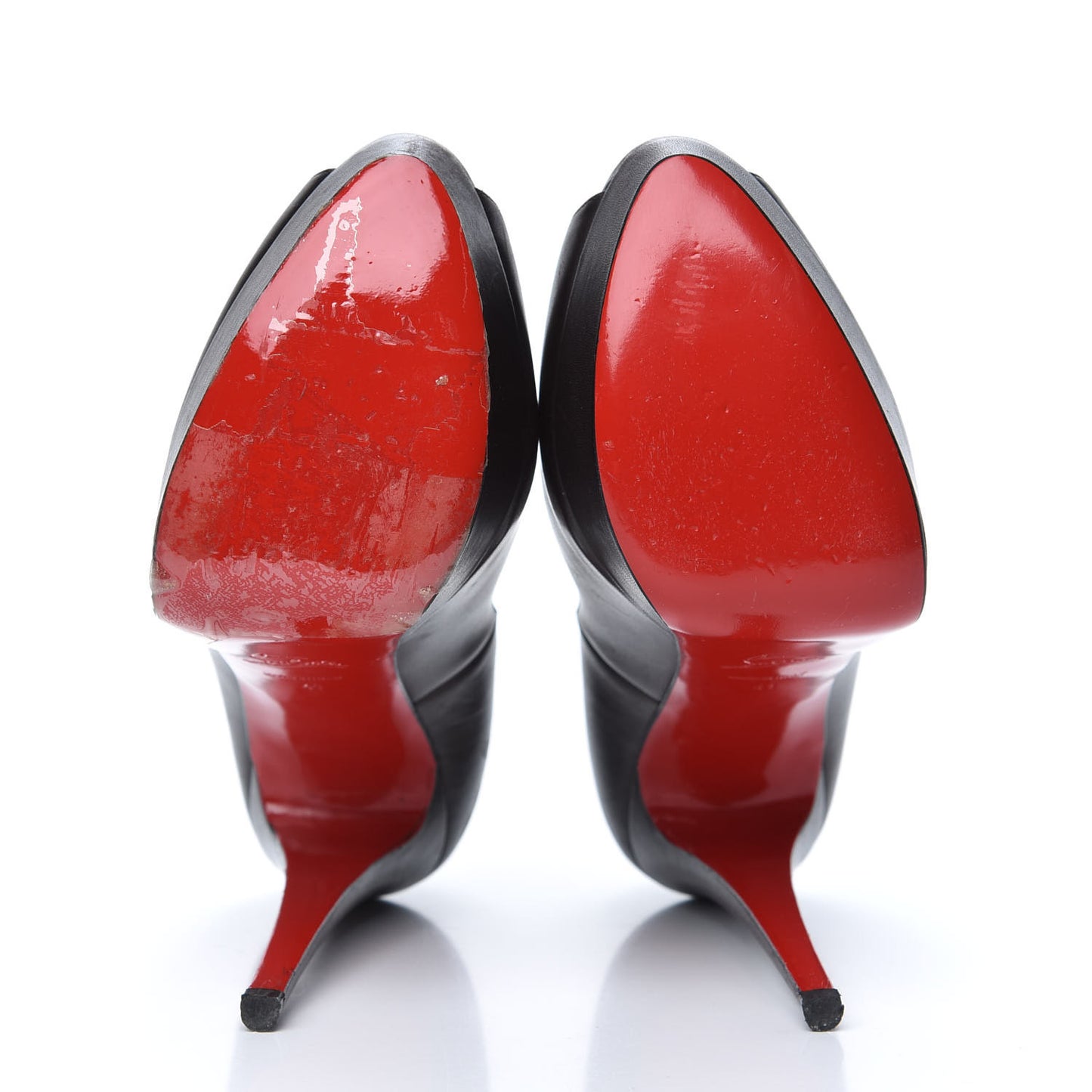 Calfskin Lady Peep 150 Pumps 41 Black