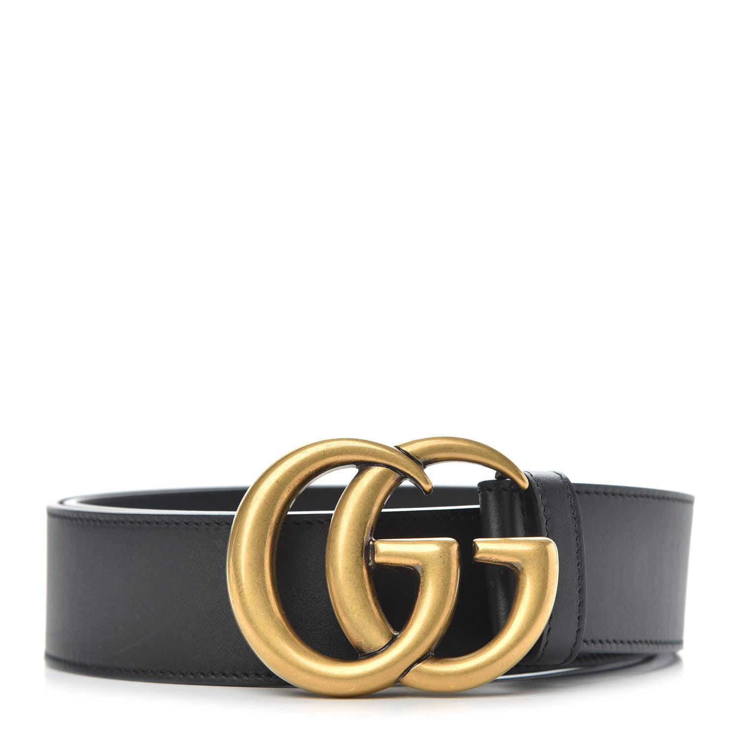 Gucci Calfskin Double G 40mm Belt 90 36 Black 1 of 5
