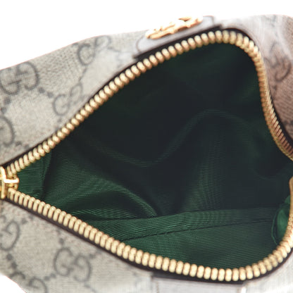 Gucci Soft GG Supreme Monogram Calfskin Small Ophidia Cosmetic Case Beige Ebony New Acero 5 of 7