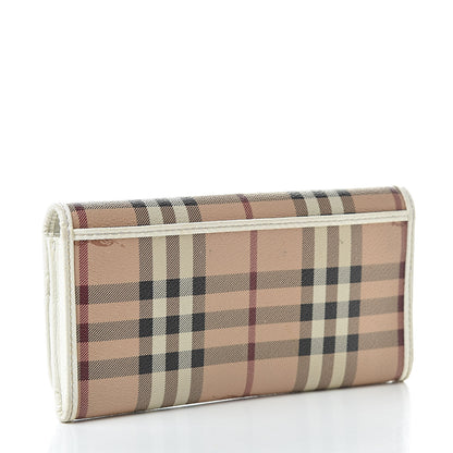 Burberry Haymarket Check Penrose Continental Wallet White 3 of 13