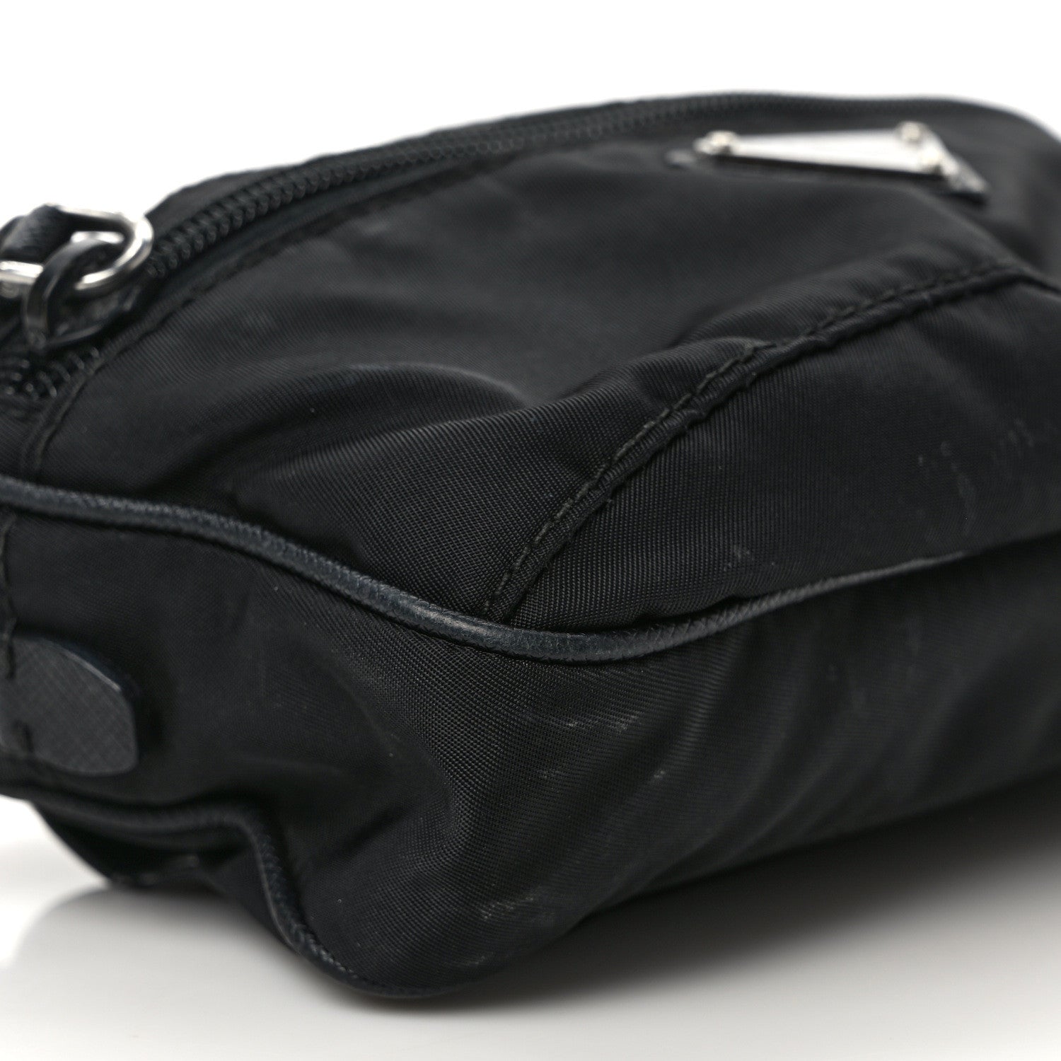Prada Tessuto Nylon Saffiano Belt Bag Black 7 of 13