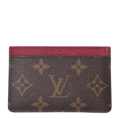 Louis Vuitton Monogram Card Holder Fuchsia 1 of 6