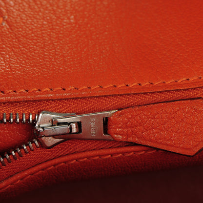 Hermes Chevre de Coromandel Birkin 30 Potiron 17 of 28