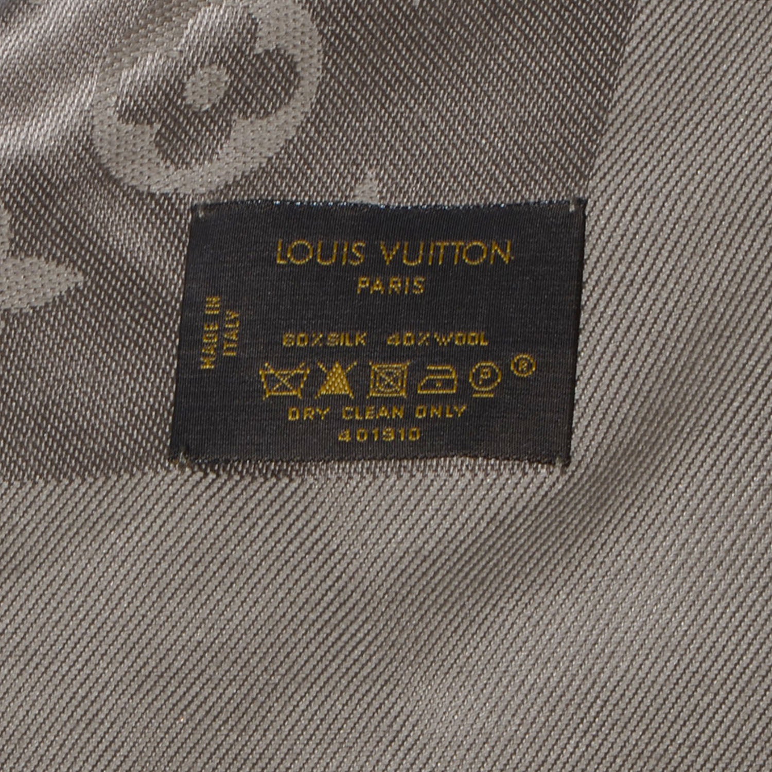 Louis Vuitton Silk Wool Monogram Shawl Verone 5 of 5
