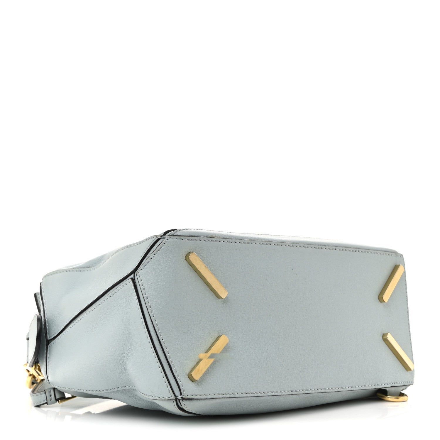 Loewe Calfskin Small Puzzle Bag Light Blue 4 of 15