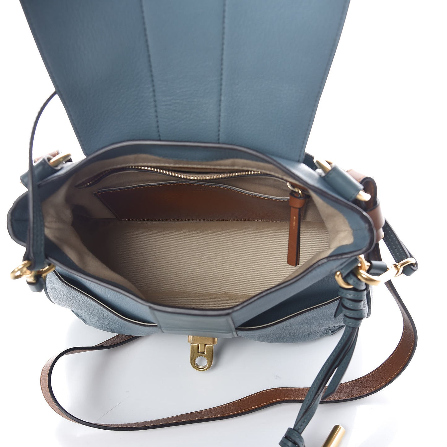 Grained Lambskin Calfskin Small Lexa Shoulder Bag Cloudy Blue