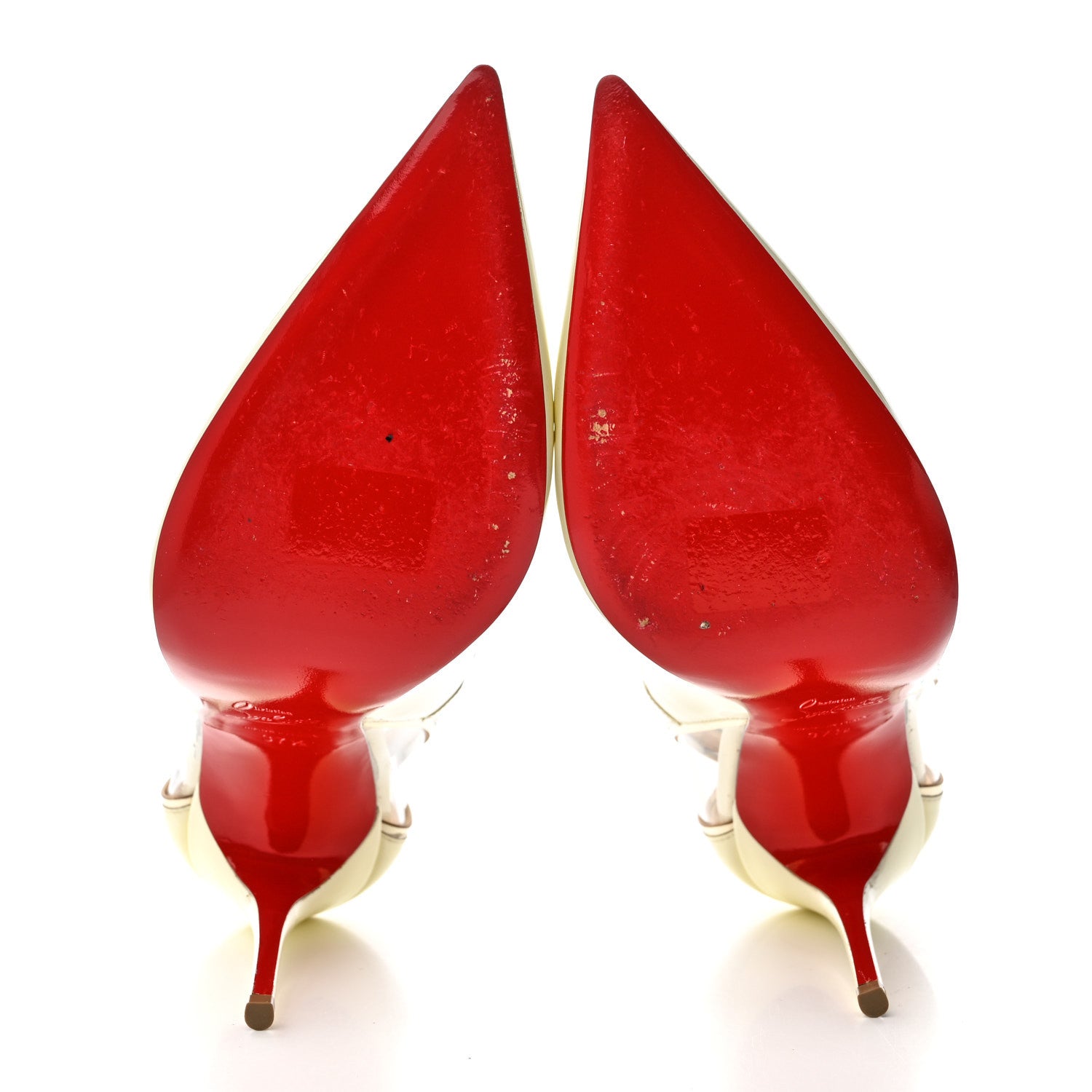 Christian Louboutin Patent PVC Specchio Cosmo 554 100 Pumps 37.5