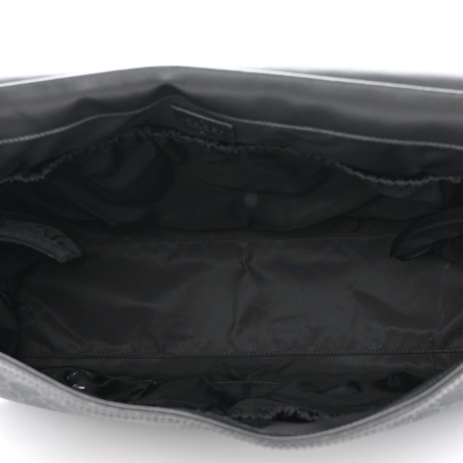 Gucci GG Supreme Monogram Web Messenger Diaper Bag Black Grey 6 of 17